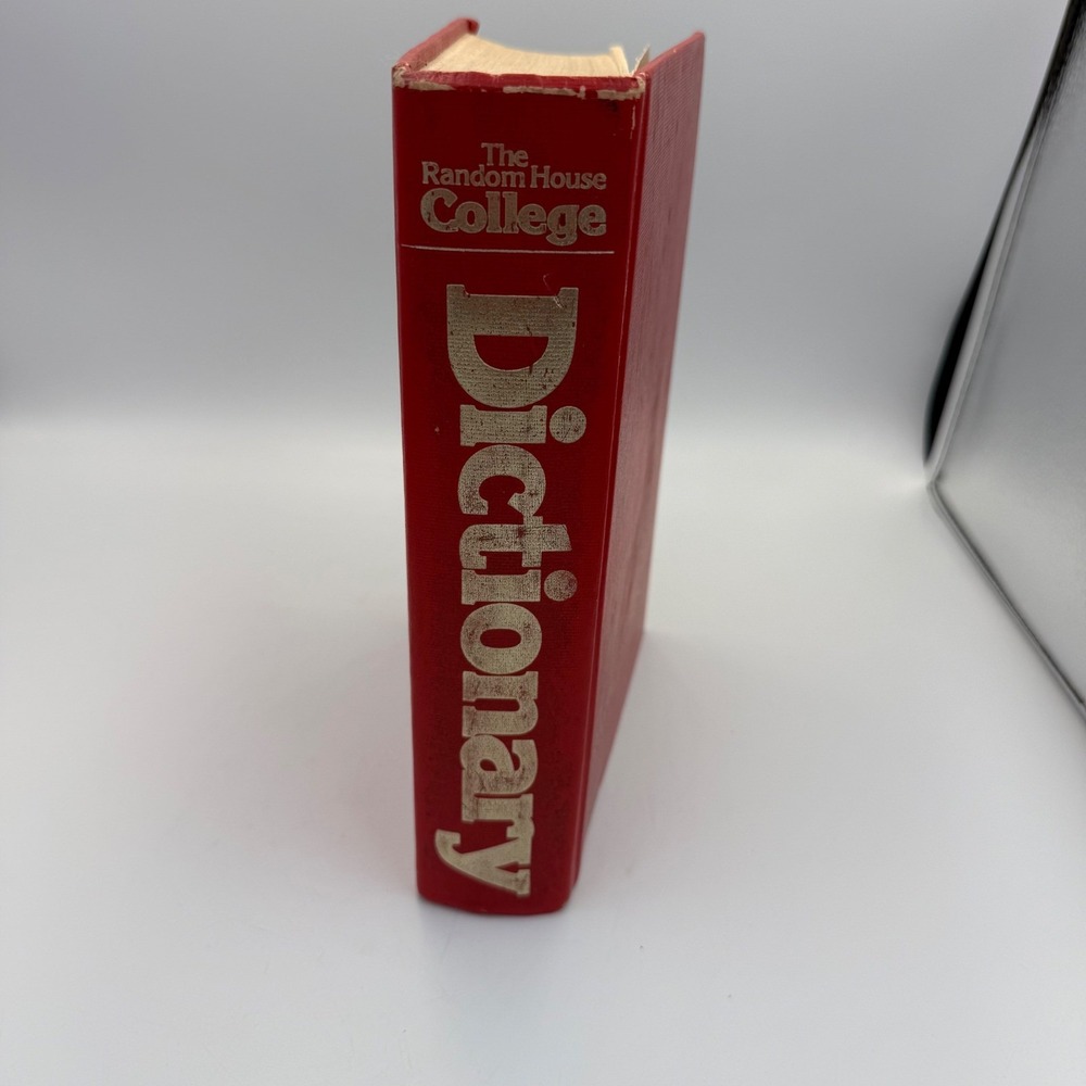 Random House College Dictionary Revised Edition 1980 US Government Red Hardcover